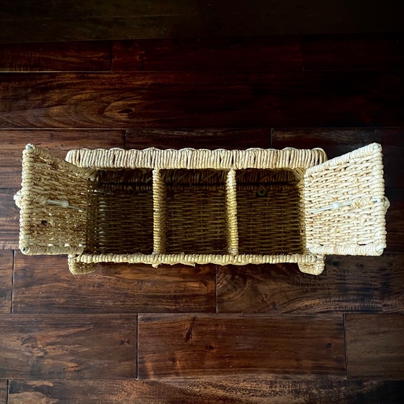 Wicker Storage Accessory, approximately 8”x16”; on counter or wall - Picture 2 of 3